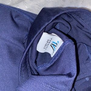 Navy Blue Varsity Leggings